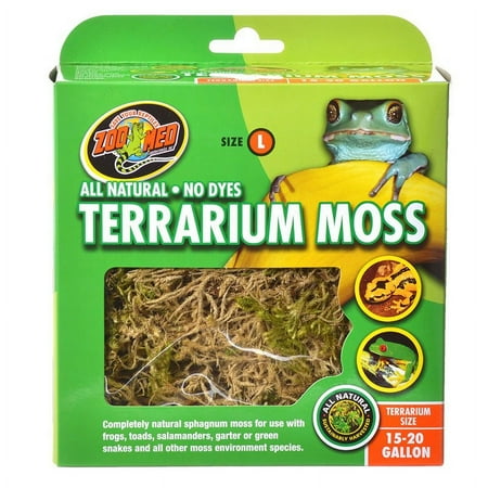 Zoo Med All Natural Terrarium Moss [shelters, Reptile Supplies] Large - 8 count
