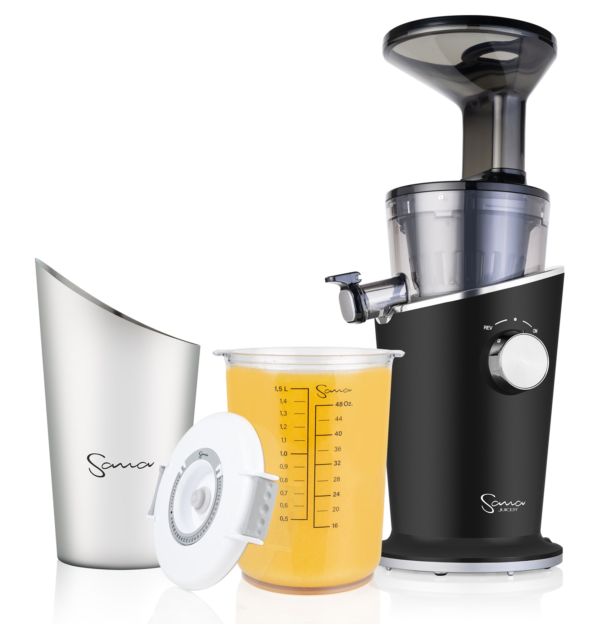 Sana 848 Juicer with Vacuum Sealed Container Black