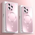 thumbnail image 2 of Luxury Matte Magsafe Antiskid Soft Case For iPhone 15 14 13 12 11 Pro Max Plus Magnetic Wireless Charge Full Lens Protect Cover Blue For iPhone 12, 2 of 6