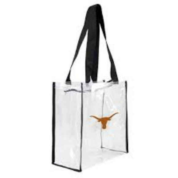 Caseys 9438108284 Texas Longhorns Square Stadium Alternate Tote, Clear