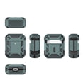 thumbnail image 6 of Dteck Shockproof Case for AirPods 2 & 1, Compatible Wireless Charging, Hybrid Rugged Full Body Hard Shell Case with Metal Keychain, Front LED Visible, Green, 6 of 7