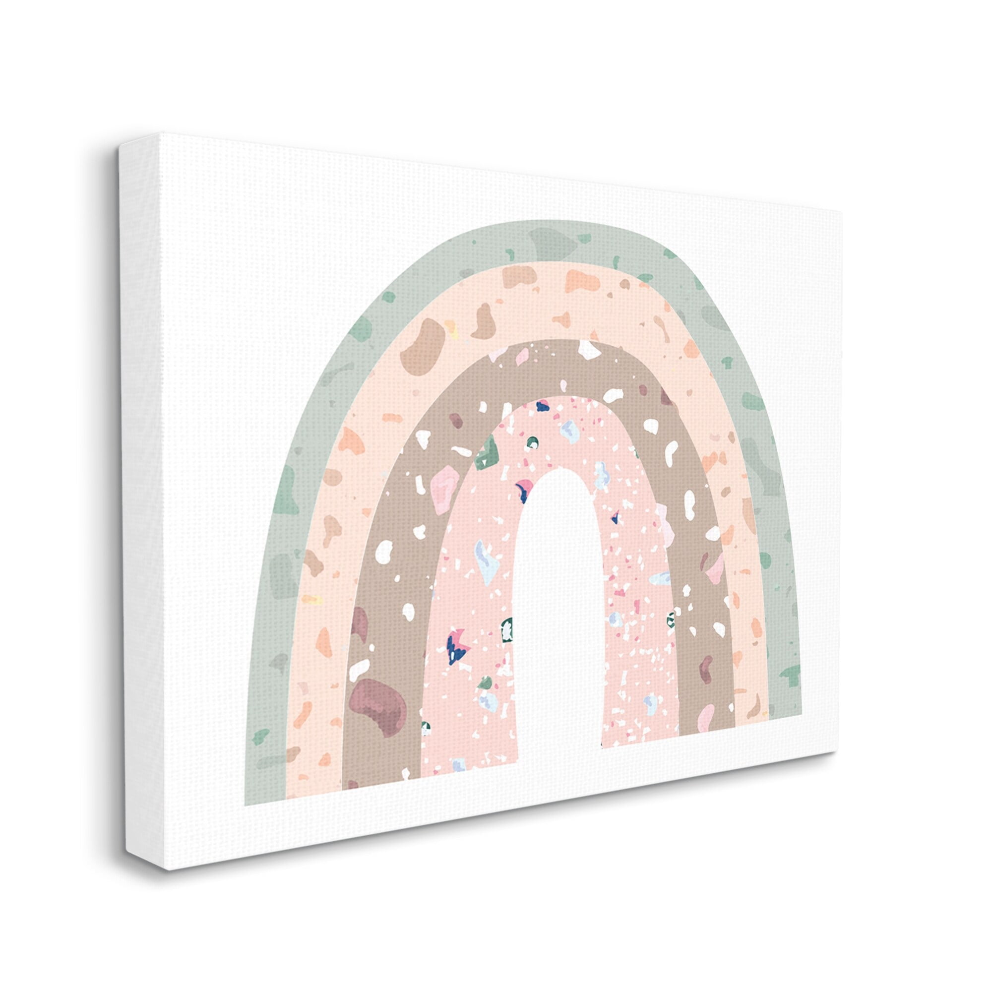 Stupell Industries Children's Abstract Neapolitan Patterned Rainbow Arches , 48 x 36,Design by Daphne Polselli