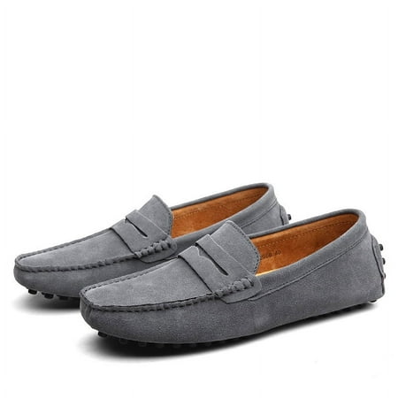 

Men s Casual Comfy Slip On Penny Loafer Shoes Outdoor Anti-skid Flat Walking Driving Shoes- 2088843