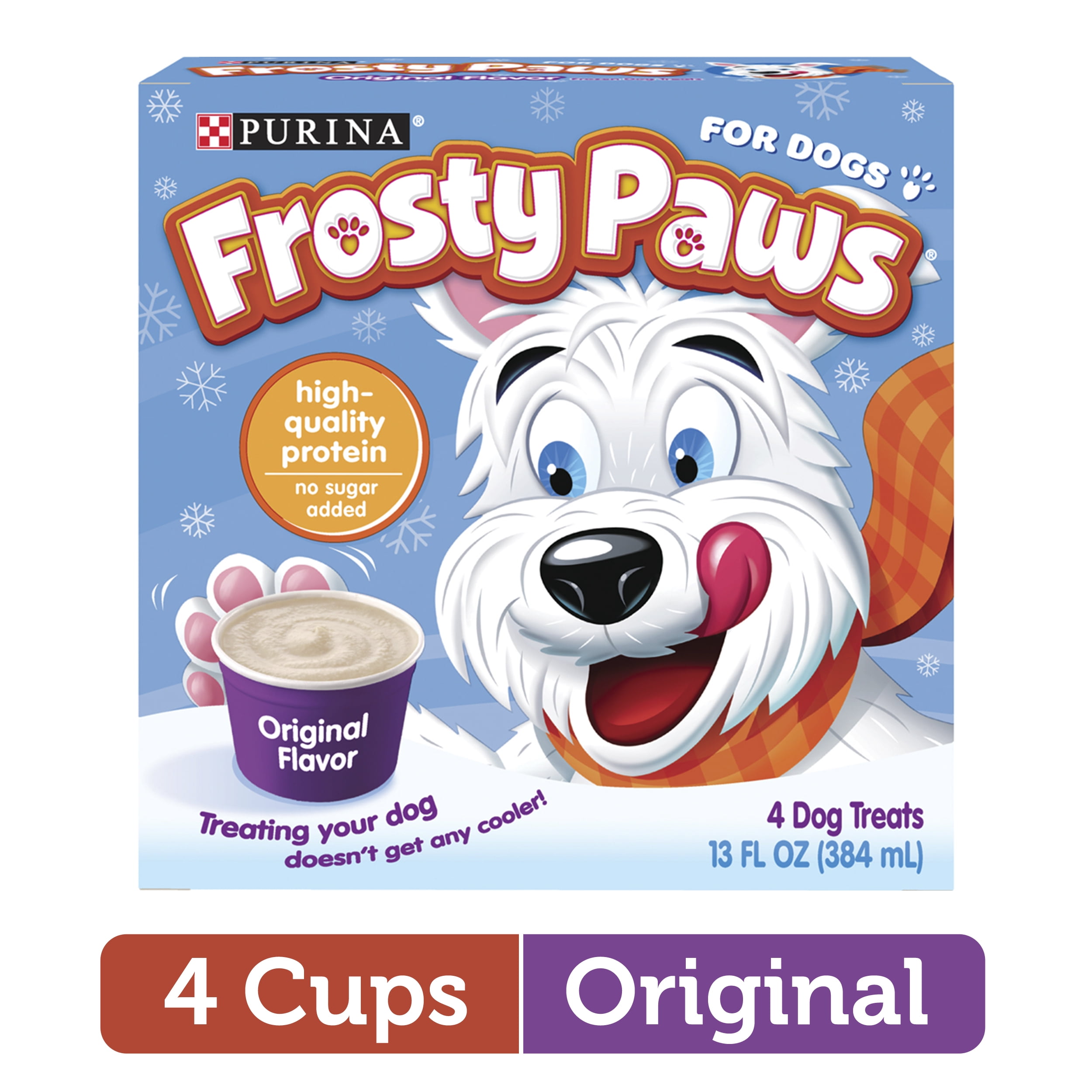 Purina FROSTY PAWS Original Flavor Frozen Dog Treats, 4 Cups per Box