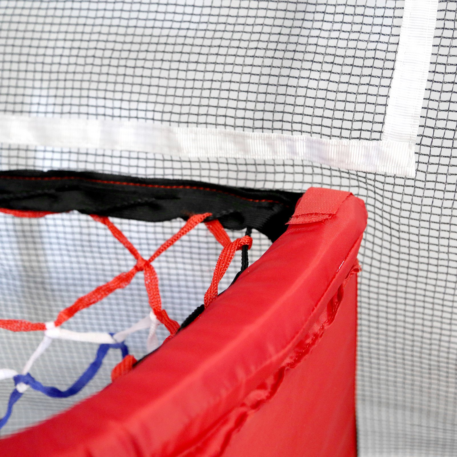 ​Skywalker Trampolines 15' Double Basketball Hoop Accessory - Includes 2 Foam Basketballs, Trampoline Add-On Game