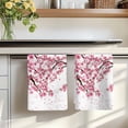 thumbnail image 7 of Cherry Flower Kitchen Towels Set of 1, Spring Blossoms Pink Floral Branches Absorbent Dish Towels for Kitchen, Microfiber Hand Towel, Quick Drying Tea Towel for Cleaning Decorative Dishcloths, 7 of 7