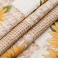 thumbnail image 3 of Sunflower Round Fitted Vinyl Tablecloth with Elastic Edge 100% Waterproof Oil Proof PVC Table Cloth Wipe Clean Table Cover for Indoor and Outdoor, 36"- 44", 3 of 6