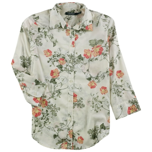 ralph lauren button up white