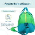 thumbnail image 4 of Wildkin Kids Overnighter Duffel Bag for Boys & Girls, Features Two Carrying Handles and Removable Padded Shoulder Strap, BPA & Phthalate Free (Monster Green), 4 of 8