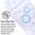 thumbnail image 5 of CHICVOMEY Women's Slip-On Sneakers - Mary Jane Walking Sneakers with Elastic Straps & Cushioned Sole - Breathable Platform Flats for Daily Travel, 5 of 9