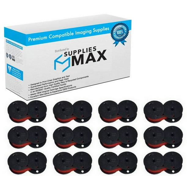 Suppliesmax Compatible Replacement For Casio Dl 0 300 Dr 110 210 86 Black Red P O S Printer Ribbons 12 Pk Gb 02 12pk Walmart Com Walmart Com