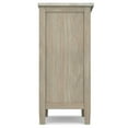 thumbnail image 4 of Warm Shaker 32 inch Wide Solid Wood Low Storage Cabinet in Distressed Grey, 4 of 13