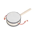 thumbnail image 4 of Graflsoa 4-Inch Synthetic Wood Handheld Rattle Drum, 230mm Traditional Percussion Instrument, Lightweight 77g, Compact 25cm Packaging, 4 of 6