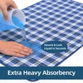 thumbnail image 6 of BUYHAO Washable Bed Pads for Incontinence 35"x60" (2 Pack) – Reusable Heavy Absorbency Underpads, Waterproof Protection for Elderly & Pets (Blue), 6 of 8