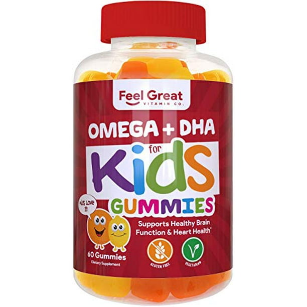 Feel Great Vitamin Co. Complete DHA Gummies for Kids | with Omega 3 6 9