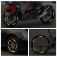 thumbnail image 4 of Unique Bargains 16''-17' Reflective Wheel Rim Stickers Decal for Motorcycle Wheels Car Bicycle Night Reflective Universal Orange 12pcs, 4 of 7