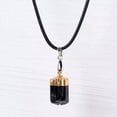 thumbnail image 6 of EOEMY 10X Natural Gold-Rimmed Black Tourmaline Quartz Crystal Pendant Energy Necklace, 6 of 9