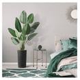 thumbnail image 5 of Artificial Tree in Geometric Spiral Pattern Planter, Fake of Paradise Silk Tree for Indoor and Outdoor Home Decoration - 67" Overall Tall (Plant Pot Plus Tree), 5 of 6