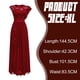 thumbnail image 4 of Vestido de noche para mujer, largo, elegante, de encaje, para cóctel, liso, largo, cuello redondo, manga media, vestido de novia con cremallera, vestido de novia, vestido de dama de honor, 4 of 5
