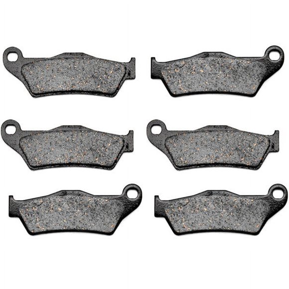KMG Plaquettes de Frein avant + Arrière Compatibles avec 2008 Gas Gas HP 200 250 Wild - Ensemble de Plaquettes de Frein Organiques Non Métalliques NAO