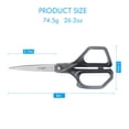 thumbnail image 2 of LIVINGO All Purpose Scissors, 8 Inch, 3 Count, 3 Pack, 2 of 8