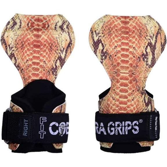 Fit Cobra Grips Weight Lifting Gloves Heavy Duty Straps Alternative Power Lifting Hooks for Deadlifts Adjustable Neoprene Padded Wrist Support Bodybuilding