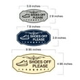 thumbnail image 4 of Victorian Shoes Off Please (Sneaker) Sign (Brushed Silver) - Small, 4 of 5
