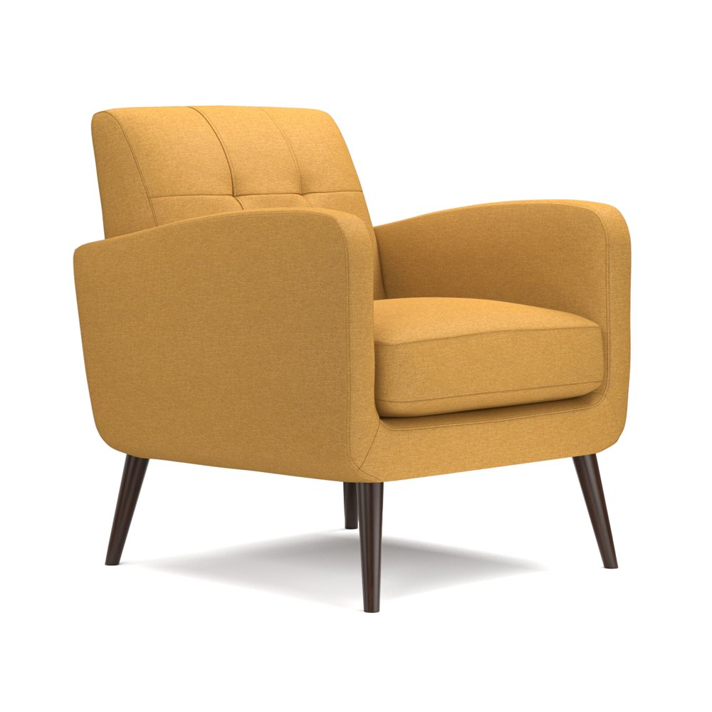 Homesvale Kersey Chair, Mustard Yellow Linen