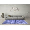 thumbnail image 3 of Ahgly Company Indoor Rectangle Abstract Blue Modern Area Rugs, 4' x 6', 3 of 4