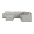 thumbnail image 5 of Flexsteel Flex 6-Seat Fabric Sectional with Standard Arm and Ottoman in Taupe, 5 of 5