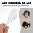 thumbnail image 3 of Luxshiny 2Pcs Detangling Paddle Hair Brush White for Wet and Dry Hair with Scalp Massaging Bristles, 3 of 8