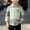 Green, variant on HOOMEUMY Boys School Dress Shirts Stripe Print Long Sleeve Casual Shirt