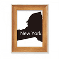 thumbnail image 1 of New York USA Map Outline Desktop Wooden Photo Frame Display Picture Art Painting Multiple Sets, 1 of 3