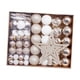 thumbnail image 2 of Adornos de bolas de Navidad, decoraciones para árboles de Navidad, decoración para fiestas, recuerdos de fiestas Blanco champán intenso, 2 of 9