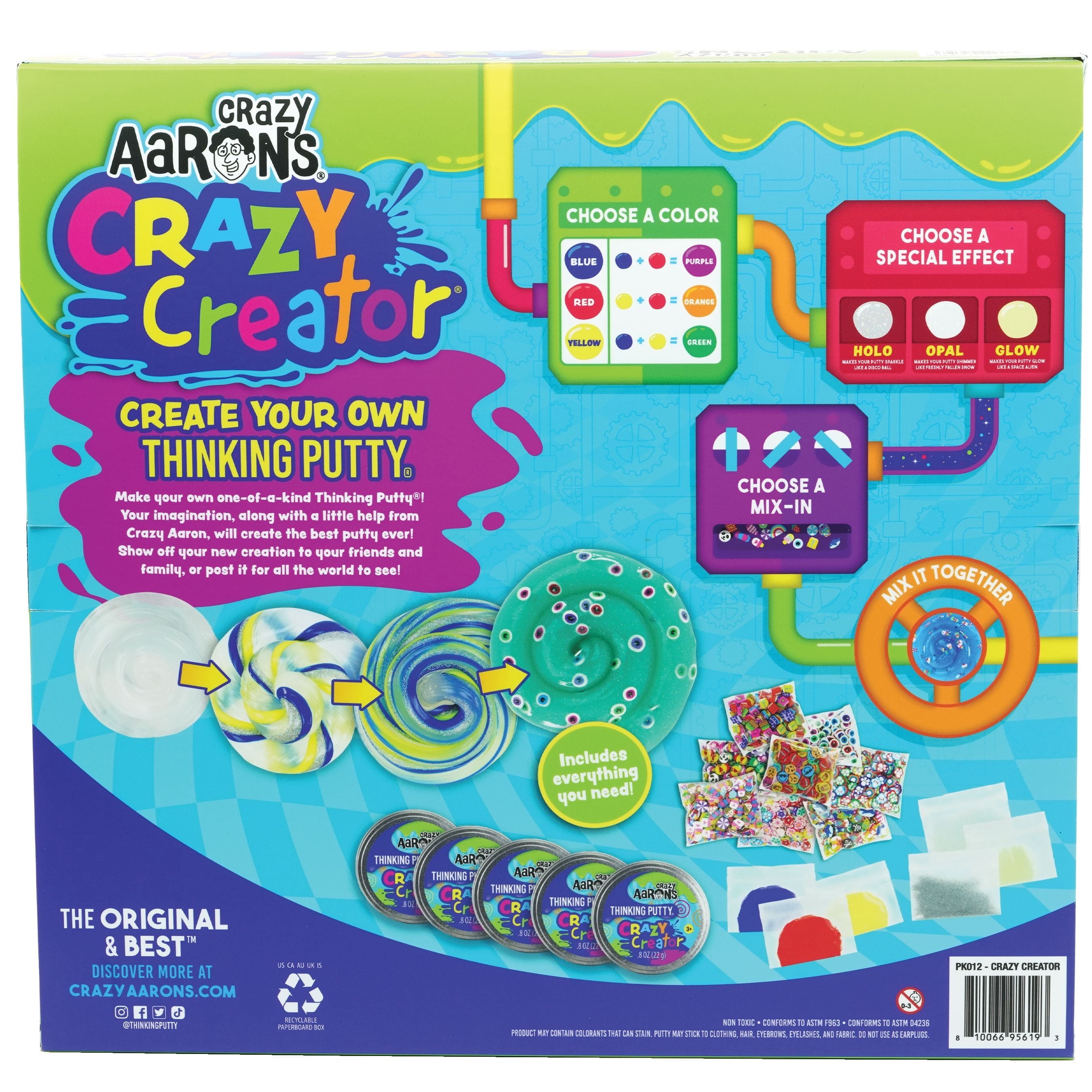 Crazy Aaron’s Crazy Creator Putty Kit, Ages 3 and Up