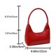 thumbnail image 2 of Bolso de hombro FLhrweasw de piel de serpiente con cremallera PU Ocio diario Rojo, 2 of 9