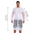 thumbnail image 3 of Dopebox Party Decorations Raincoat Adult Raincoat Outdoor Travel Hiking Raincoat Ordinary, Apartment Patio Decor (White), 3 of 9