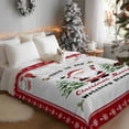 thumbnail image 3 of Santa Claus Flannel Blanket for Bed,Travel and Camping, Christmas Tree Cardinal Red Berry Super Soft Cozy Blanket for All Seasons 50"x80", 3 of 9