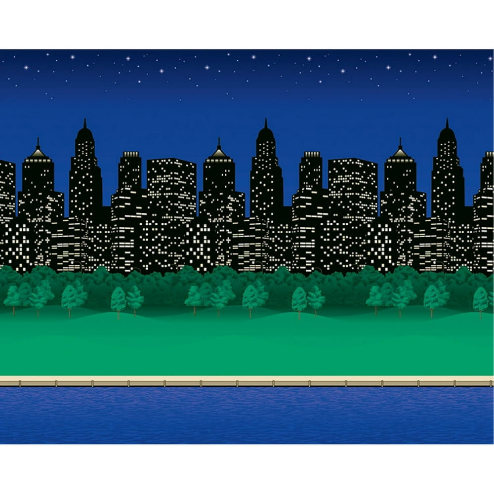 Fadeless® Bulletin Board Art Paper, City Lights, 48" x 12', 4 Rolls