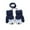 Navy, variant on Odeerbi Gloves For Boys Girls Winter Gloves Toddler Baby Knitted Children Knitted Children Solid Color Thickened Warm