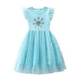 thumbnail image 2 of LYMAYTER Toddler Girls Summer Tutu Princess Dresses Kids Sleeveless Ruffle Sundress Dress 3-8T, 2 of 11