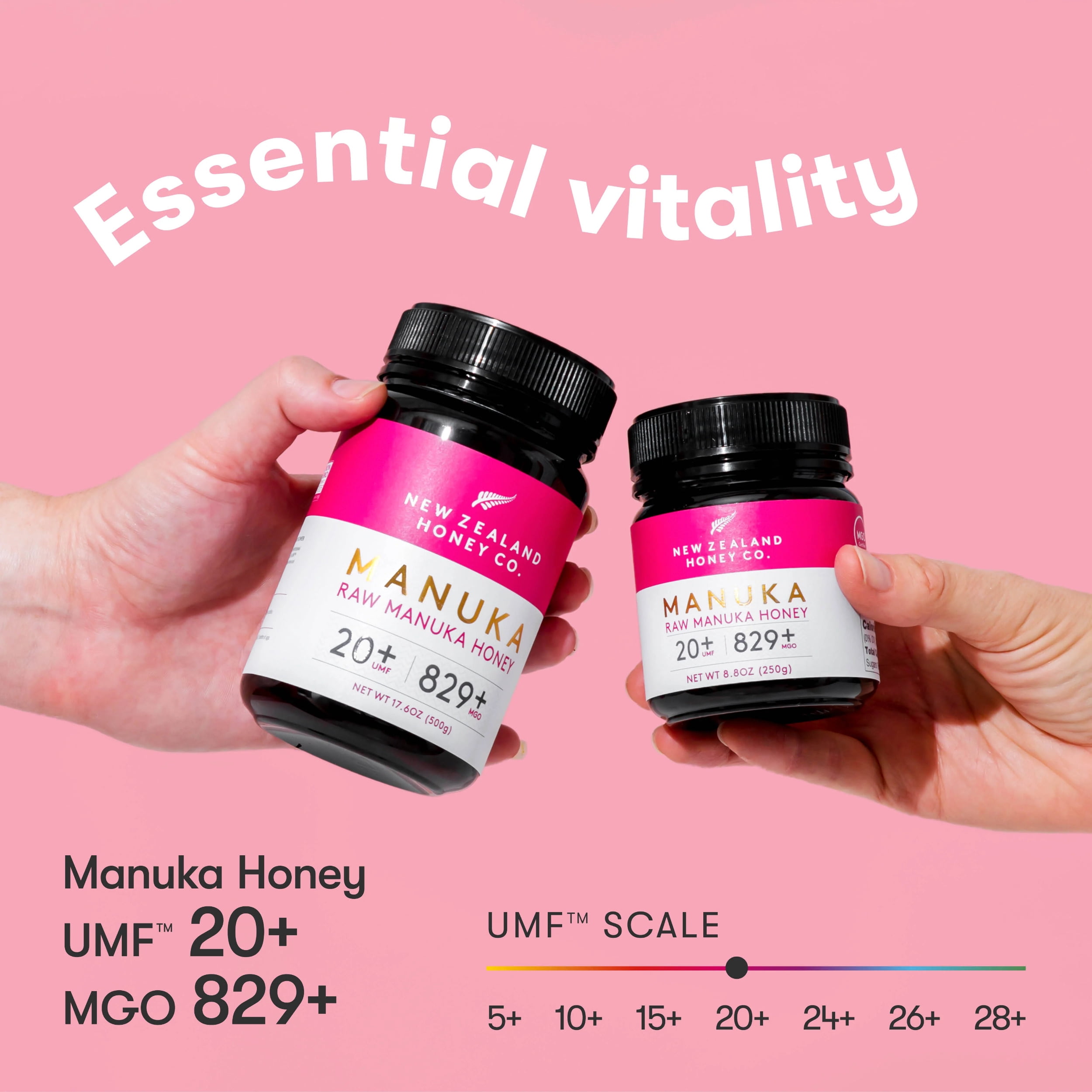 New Zealand Honey Co. Raw Manuka Honey UMF 20+ | MGO 829+ 17.6 oz