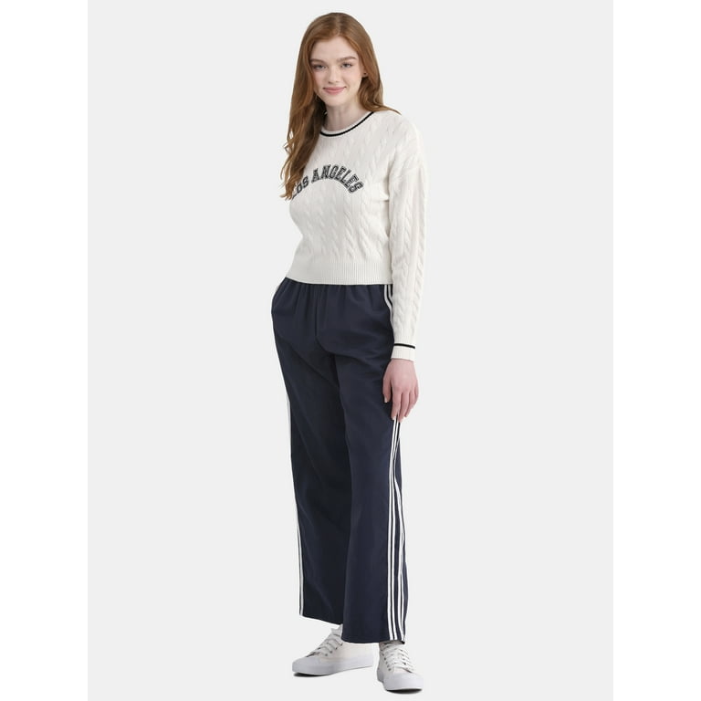 LATENCY SIDE STRIPE PANTS v.4(BLUE)レディース Amazon.com: Vevo Active Women's Track Pants with Contrasting