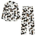 thumbnail image 6 of SEANATIVE Dachshund Paws Button Up Pajamas for Women Long Sleeve Pjs 2 Piece Women Loungewear Sets Outfits Size 4X-Large Soft Pj Loungewear Tops and Pants with Pockets, 6 of 7