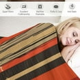 thumbnail image 3 of JEUXUS  Mexican Blanket Handwoven XLarge Tribal Arrow Falsa in Burnt Umbre Heavyweight Premium Blanket Mexican Yoga Bohemian Throw Indian Rug Serape, 3 of 6