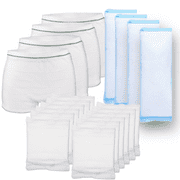 Gladness! Postpartum Essentials Bundle | Instant Perinal Ice Packs Padsicles | Heavy Flow OB Pads | Disposable Postpartum Underwear