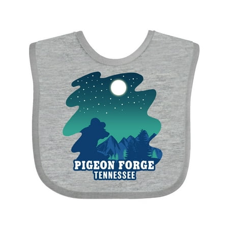 

Inktastic Smoky Mountains Pigeon Forge Tennessee with Bear Gift Baby Boy or Baby Girl Bib