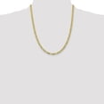 thumbnail image 5 of Solid Gold 14K 4.9mm Tri-color Pav Valentino with Lobster Lock Chain - 22", 5 of 8