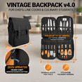 Professional Chef Carrying Bag, Night Black, 600D Water-Resistant ...