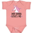 thumbnail image 3 of Inktastic My Oma Loves Me Girl Unicorn Girls Baby Bodysuit, 3 of 5